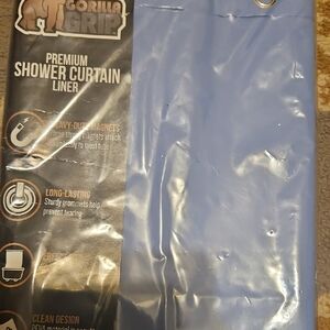 Gorilla Grip Premium Blue Shower Curtain Liner